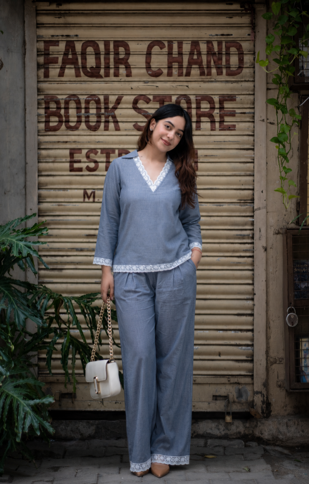 The Creme Blue Co ord
