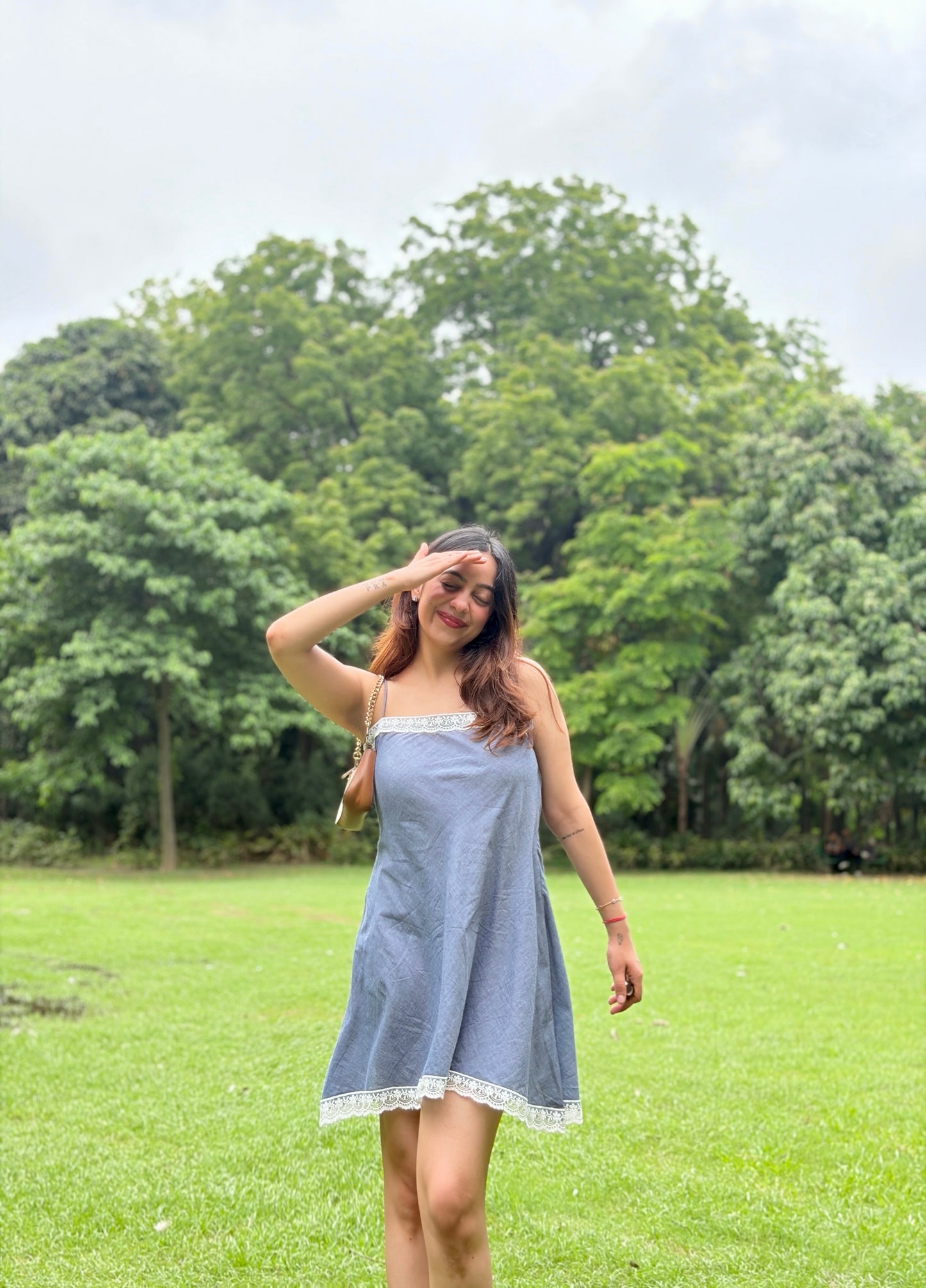 The Creme Blue Dress