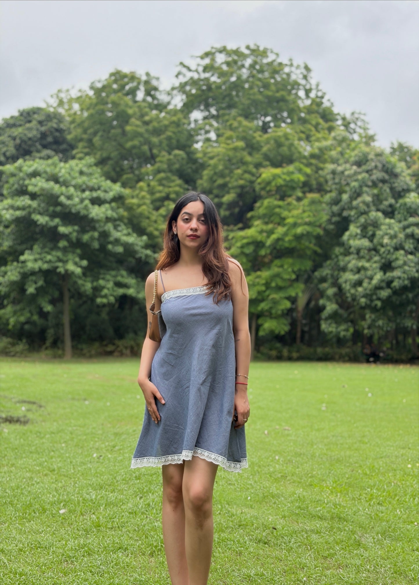 The Creme Blue Dress